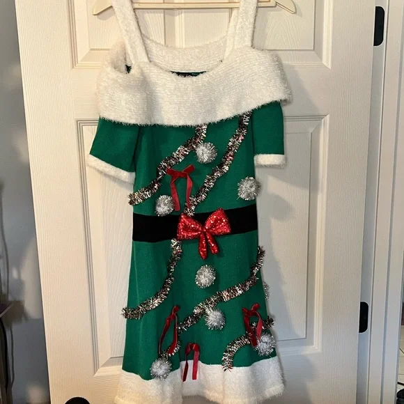 white christmas dresses Ugly Christmas Sweater Dress – Old America Market